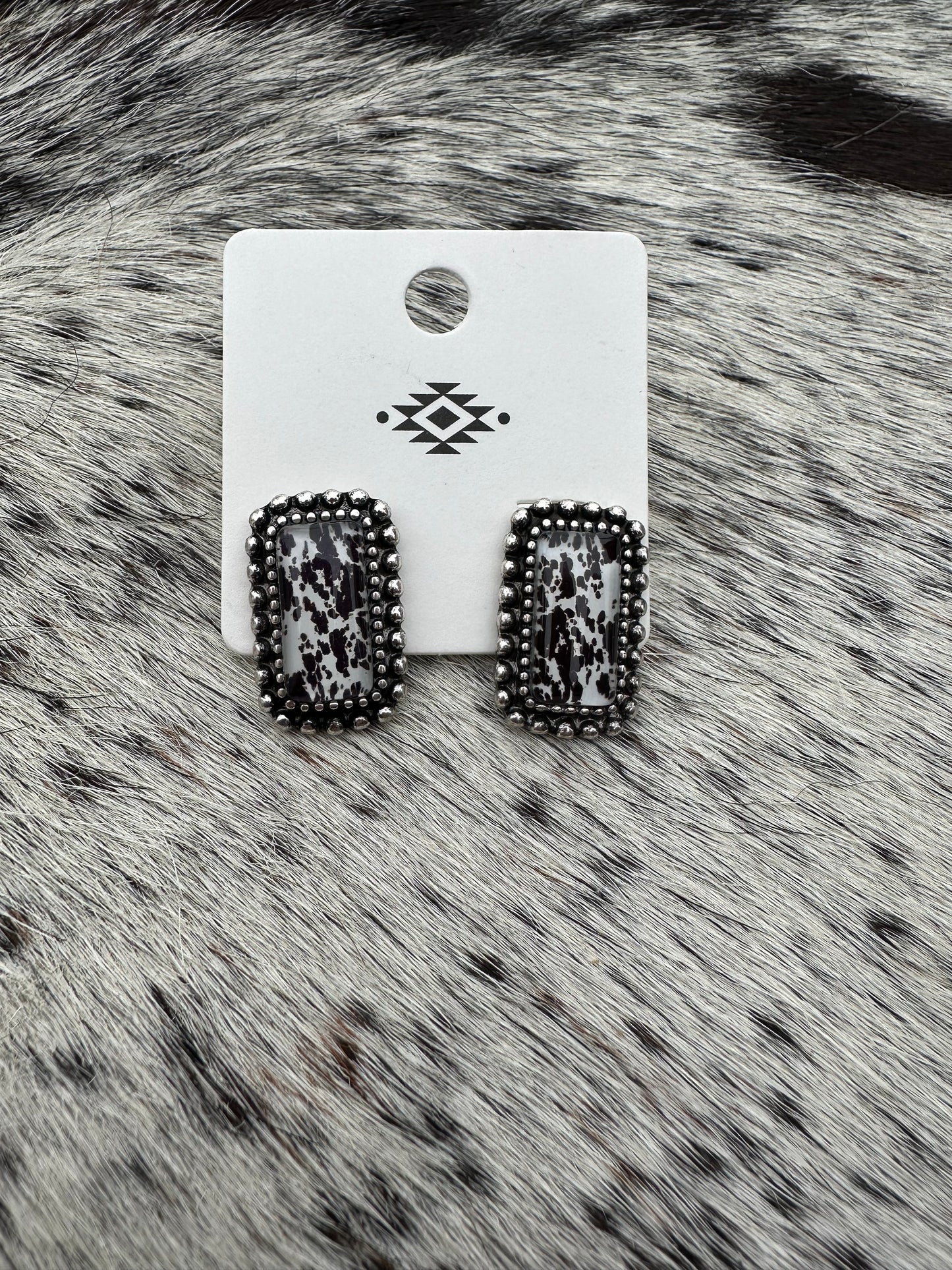 Cowhide Earrings