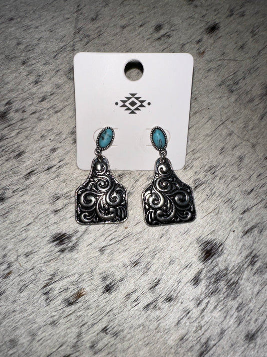 1.5" Ear Tag Earrings