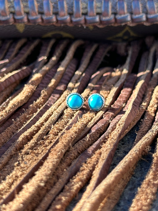 Mini Turquoise Stud Earrings